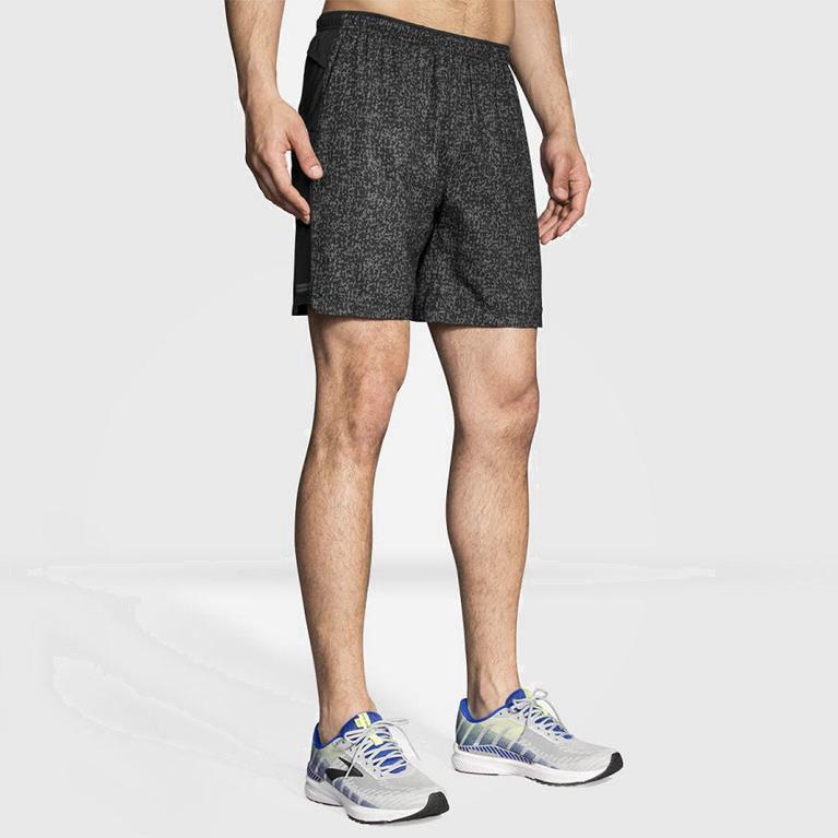 Brooks Sherpa 7 2-In-1 Hombre Pantalones Cortos - Grises (1874YDZAO)